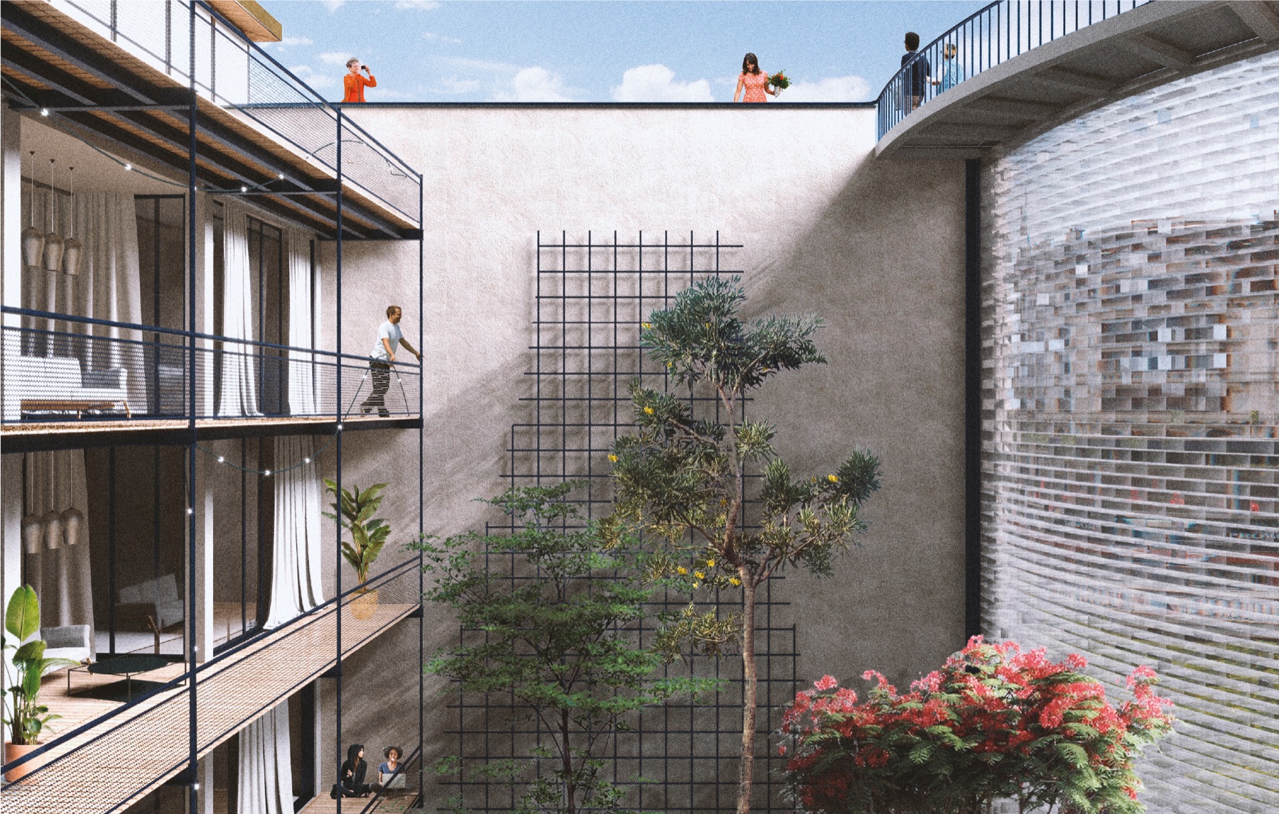 Arnold — courtyard study, Lausanne